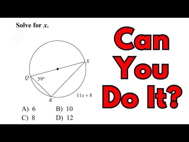 Inscribed Angles - Quick Geometry Test Prep