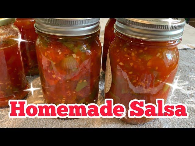 How To Make Salsa—-Approved Canning Recipe #canning #tomatoes #preparing #food #pantry