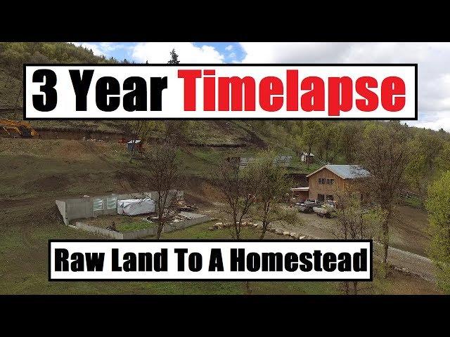 I Built My House By Myself - 3 Year Timelapse - Off Grid - Debt Free