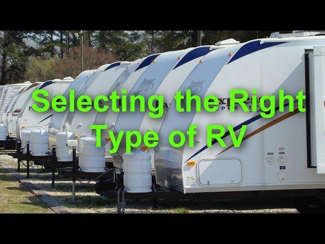 RV 101® - Selecting the Right Type of RV