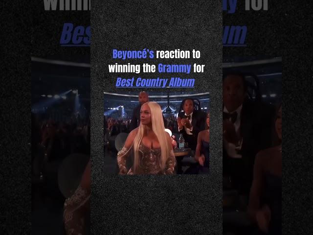 #Beyoncé’s reaction to winning the #Grammy for Best Country Album  #Grammys