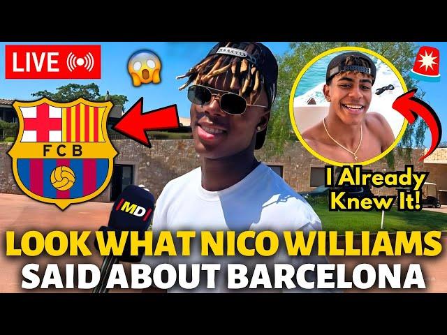 URGENT! NICO WILLIAMS HAS JUST SURPRISED THE BARCELONA FANS! NOBODY EXPECTED! BARCELONA NEWS TODAY!