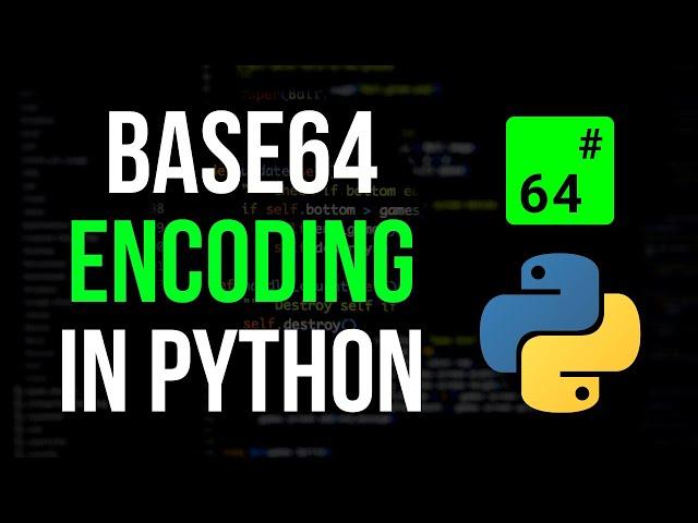 Base64 Encoding Binary Files in Python