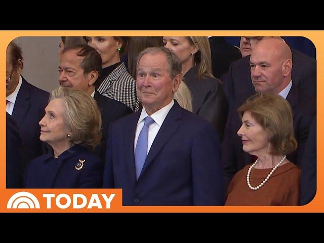 George W. Bush goes viral for expressions during Trump inauguration