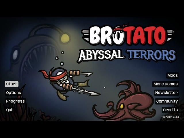 Brotato - co-op Full game play / Full run - Abyssal Terrors with Deetya