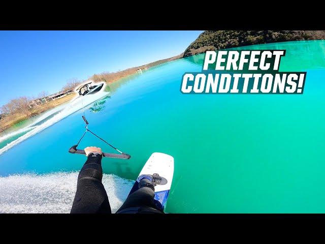 WAKEBOARDING IN PERFECT CONDITIONS!