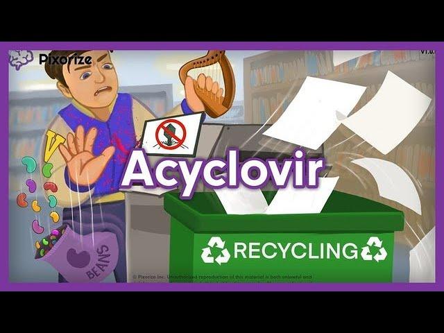 Acyclovir Mnemonic for Nursing Pharmacology (NCLEX) | Mechanism of Action, Side Effects