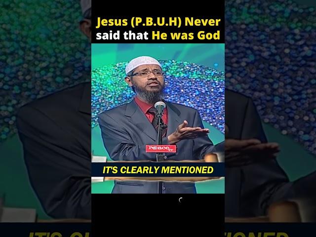 Proving Jesus (P.B.U.H) Is Not God, Dr Zakir Naik Quoting Bible For Straight One Minute