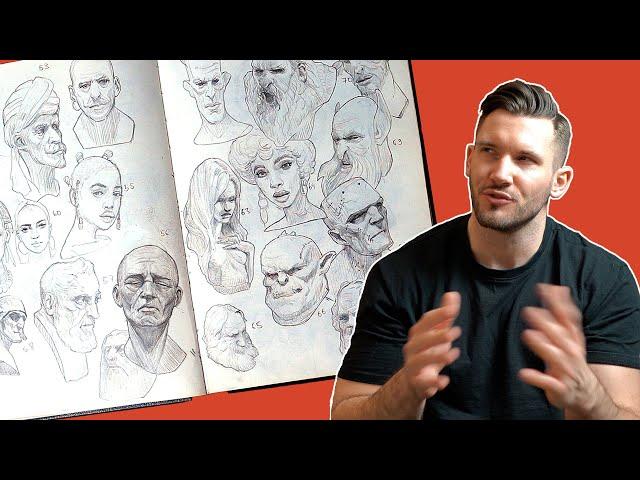 DRAW FACES your way - Sketchbook tour edition 