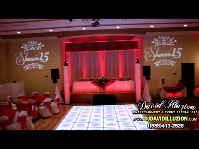 Shanaia's Quinceanera Set Up DJ David Illuzion at OIA Banquet Hall