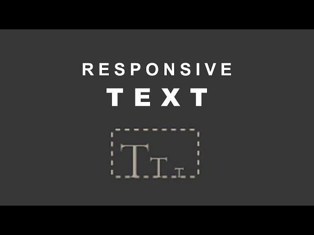 Responsive Text | HTML & CSS | SKILLS