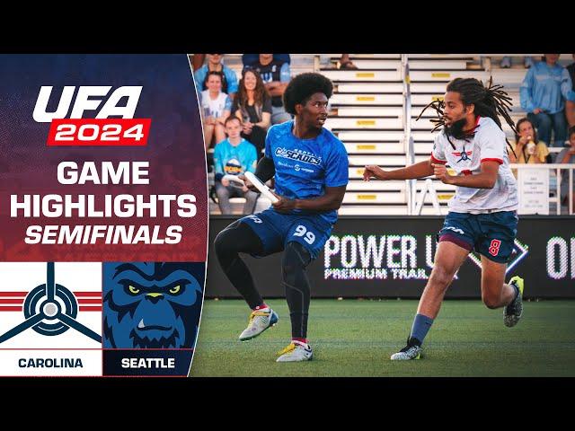 UFA Semifinals: Carolina Flyers vs Seattle Cascades | FULL GAME HIGHLIGHTS | August 23, 2024