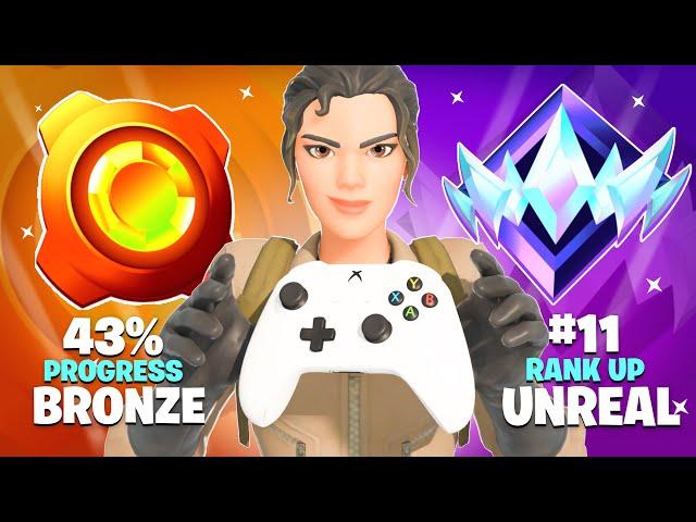 Bronze to Unreal Solo Controller Ranked Speedrun (Fortnite Chapter 5 Season 4)