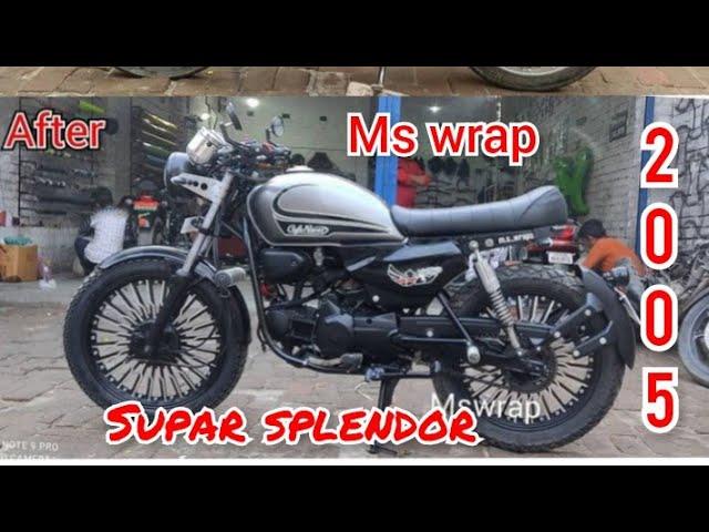 supar splendor modified by Ms Wrap India's first 2021 new look