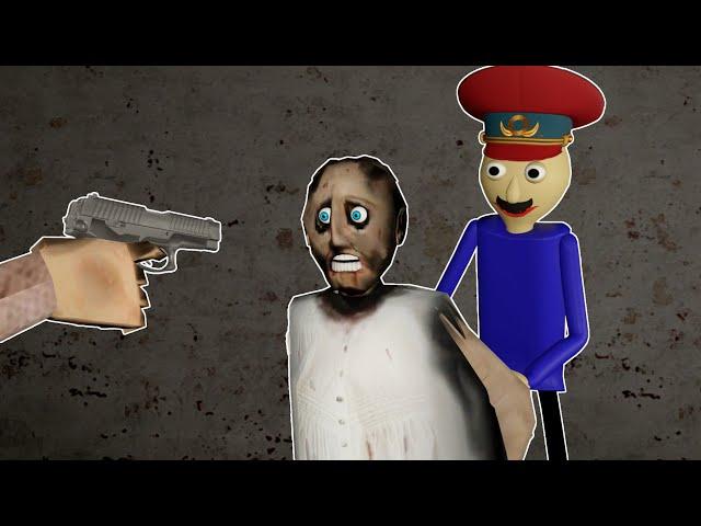 Granny was arrested vs Grandpa vs Baldi Funny Animation Granny