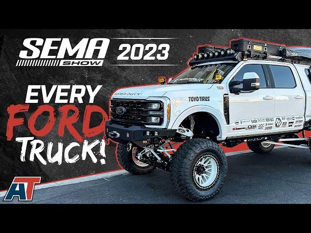 Every Ford Truck at SEMA 2023! | New 2024 F150, Lightning, SuperDuty and Rangers!