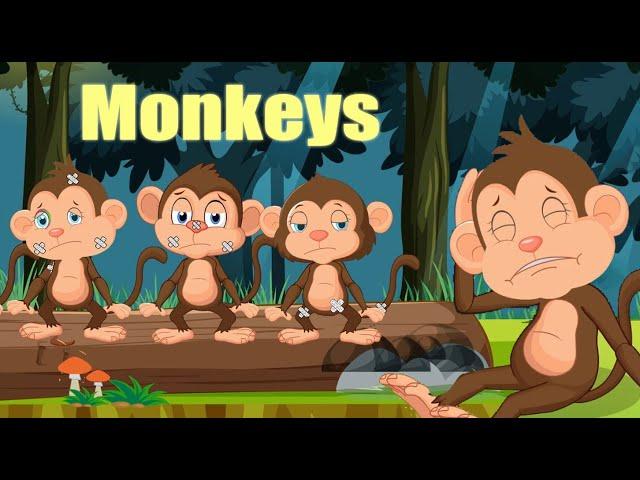 Five Little Monkeys Jumping On The Bed + More Nursery Rhymes English Kids Song | Super Del Tv Kids