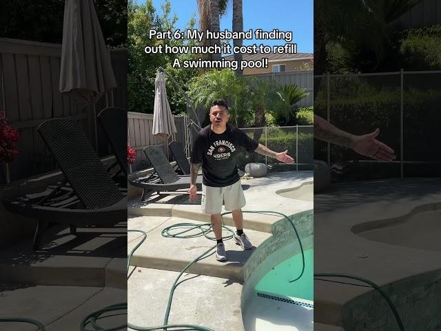 Part 6| It cost how much to fill a Pool? #funny #pool #skit #couples