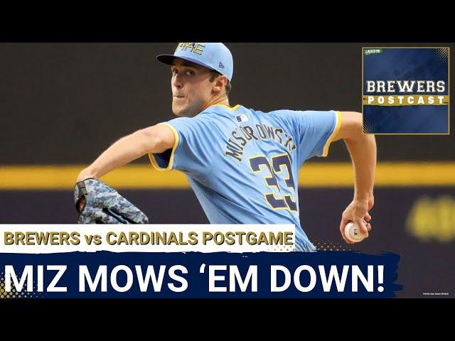BREWERS POSTCAST: Jacob Misiorowski SHINES in MLB Debut as Brewers Blank Cardinals 6-0