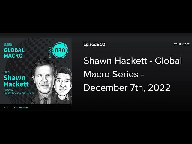 Top Traders Unplugged - Podcast Interview with Shawn Hackett