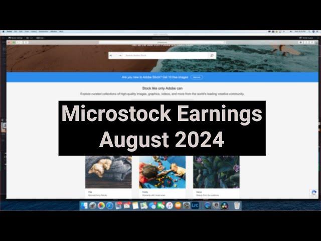 Stock Photography | August 2024 Microstock Earnings  #microstock