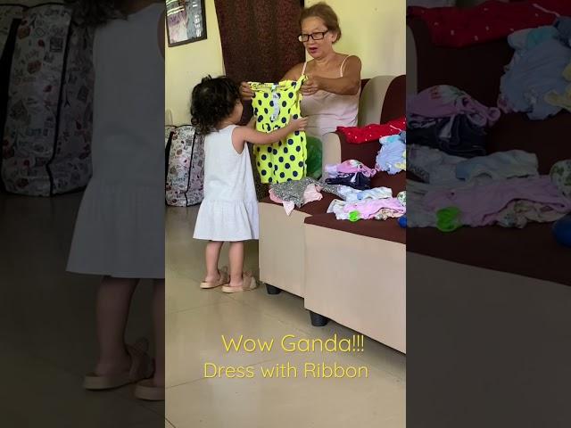 Wow Ganda Dress with Ribbon + she’s so happy