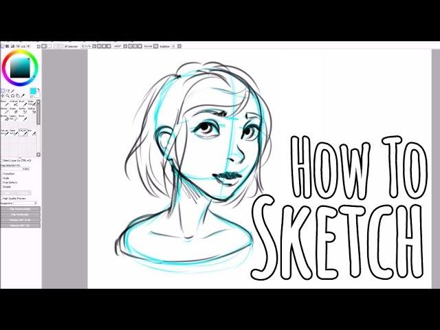 Paint Tool SAI Tutorial for Beginners - How to Sketch & Setup