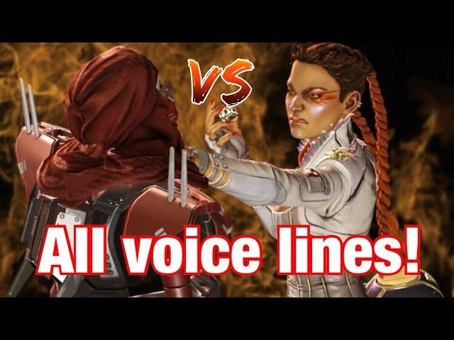 Every Voice line between Revenant and Loba  credit @mathishian