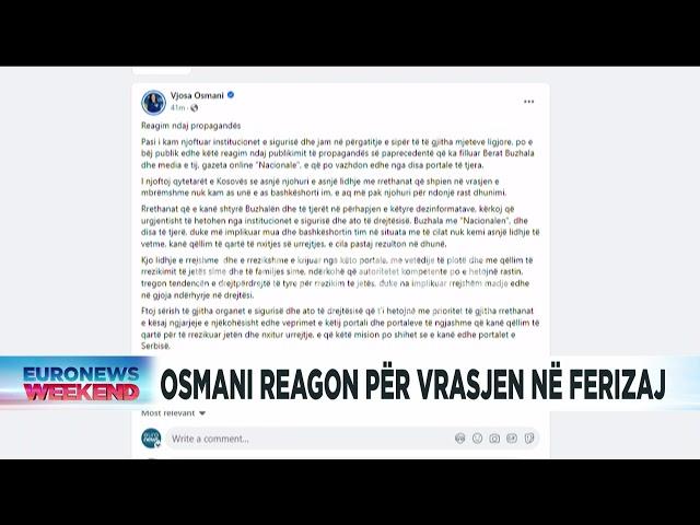 Vrasja në dasmë, reagon ashpër Vjosa Osmani: Hetim urgjent, po më implikojnë mua dhe bashkëshortin