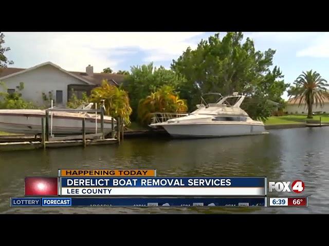 Derelict boat removal services