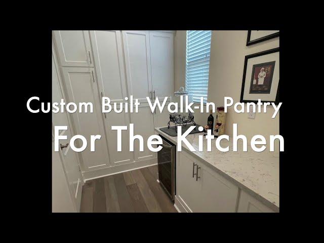 How To Build Pantry Cabinets. From Start to Finish- Custom Kitchen Cabinets For Huge Walk-In Pantry.