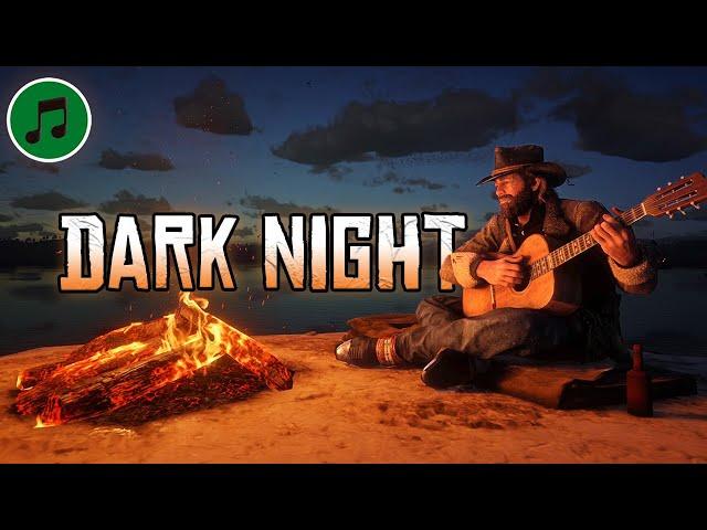 Dark Night | Peaceful Western Ambient Guitar | Red Dead Redemption 2 Inspired Music & Ambience [4K]