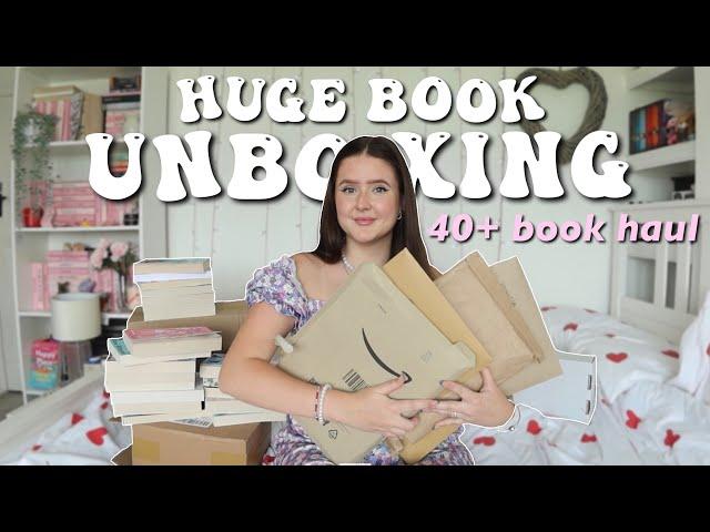 HUGE book unboxing haul ⭐️ 40+ books!