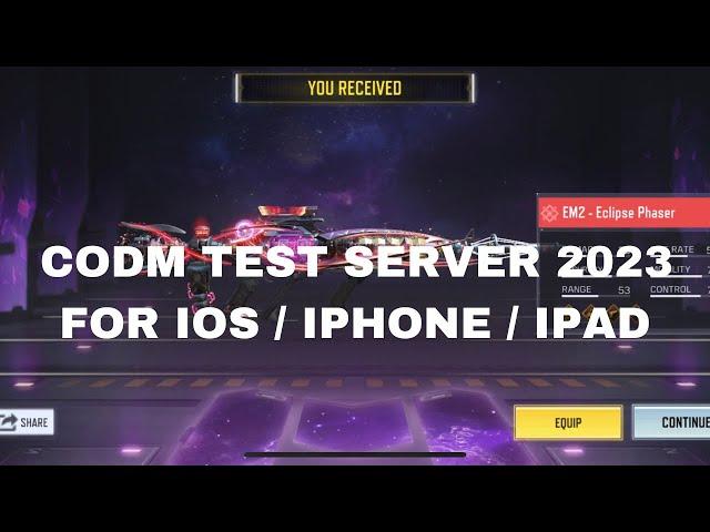 FREE MYTHICS! | CALL OF DUTY MOBILE / CODM TEST SERVER 2023 FOR IPHONE / IPAD / IOS