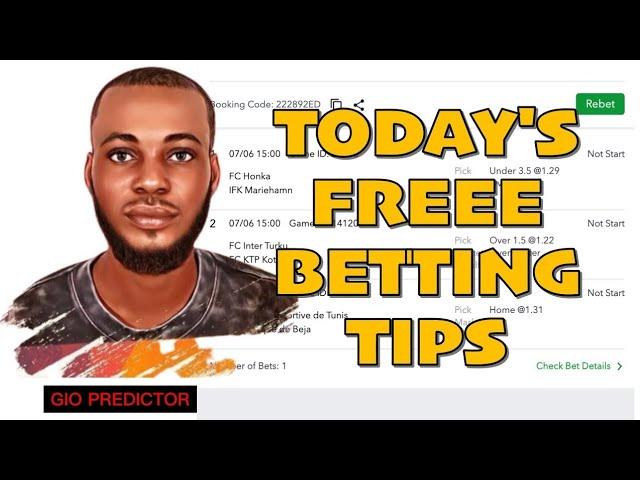 SURE BANKER ODDS FOR TODAY, FOOTBALL PREDICTIONS BY GIO PREDICTOR. SPORTS BETS