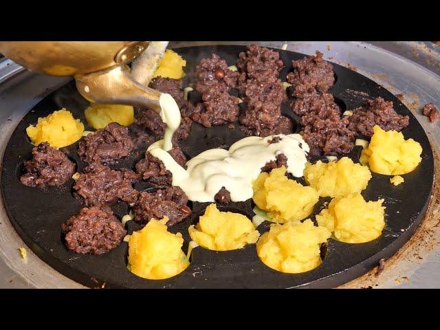 전국에 딱 한집!! 속재료를 터질만큼 넣어주는 산더미 국화빵 / Giant chrysanthemum bread / korean street food