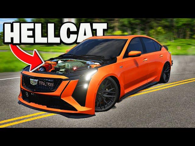 Building a Hellcat Swapped CT5 V Blackwing in BeamNG Drive