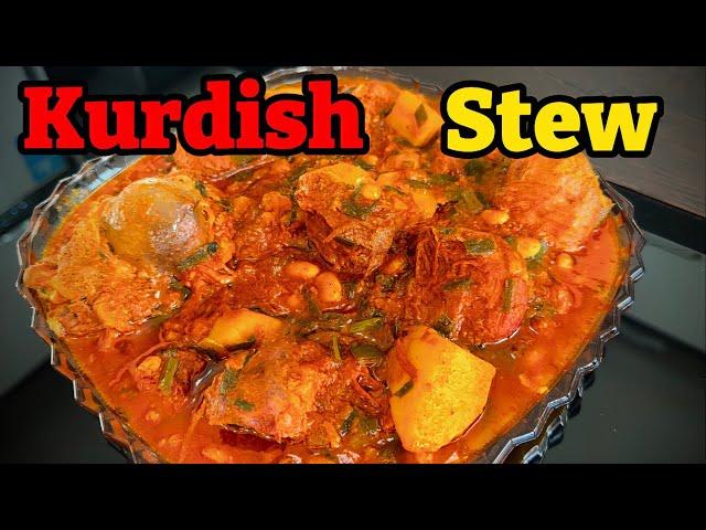 The most delicious Kurdish stew! Kurdish stew and royal rice for special parties!