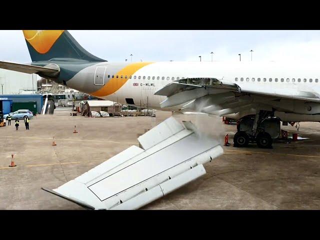 Plane Wing Falls Off