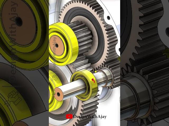 Reduction Spur Gear Box ( Ratio 1:3)  Link in Description  #designwithajay #shorts #ytshorts