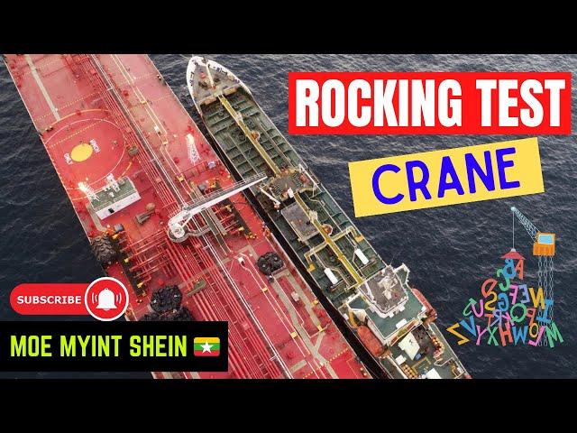 [CRANE] Rocking Test | Measurement Slewing Bearing | Marine Engineering | Technical Vlog : 059