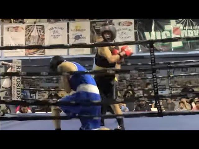 1st round TKO️ at the State golden gloves.