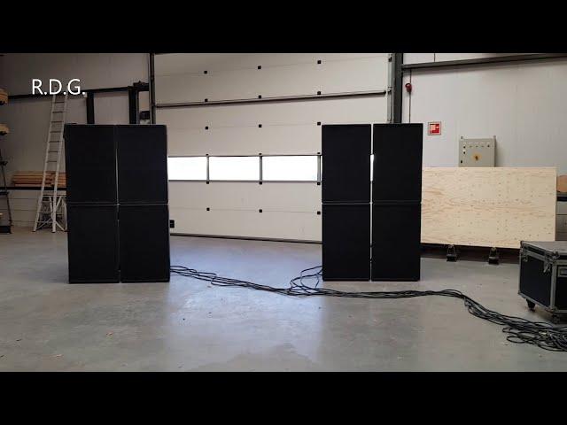 EAW 850 Speaker Setup Test  THUNDERDOME   Eastern Acoustic Works KF-850EF & SB-850 sub Carver Amps