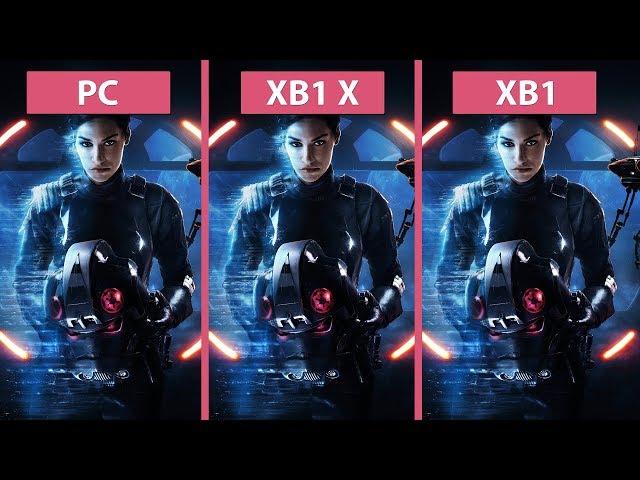 Star Wars Battlefront 2 – PC 4K vs. Xbox One X vs. Xbox One Graphics Comparison