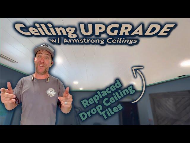 Ceiling Upgrade w/ Armstrong Ceilings - Replace Drop Ceiling Tiles EASY!