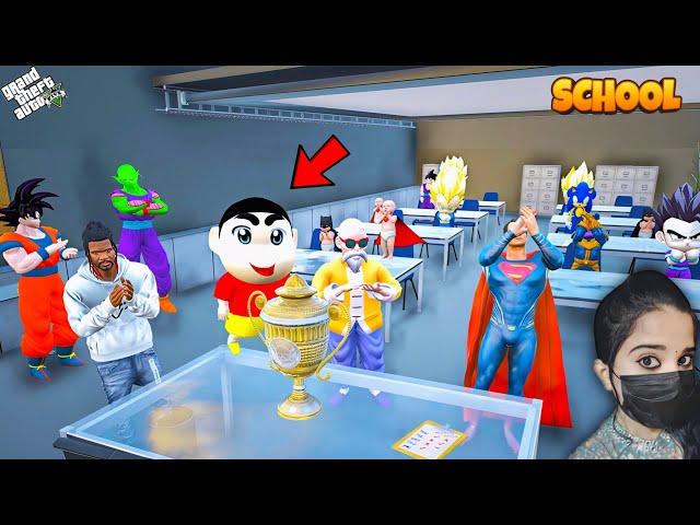 Shinchan Joined The Superhero School - GTA 5 (Back to School)