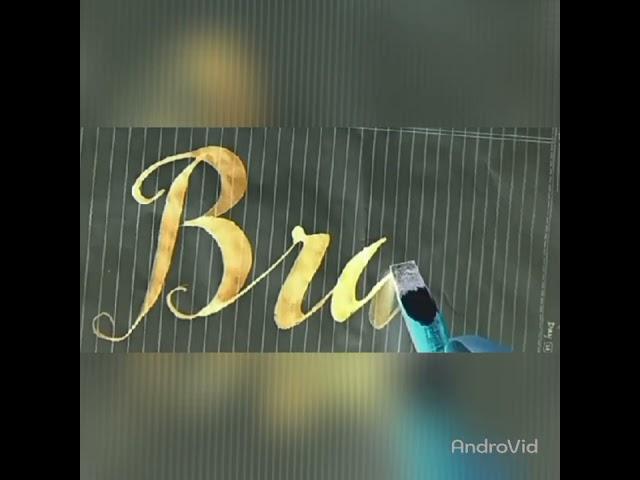 Brave name best shorts English calligraphy.Best painting ️ skill.Mastet Arafat ART.#shorts#viral.