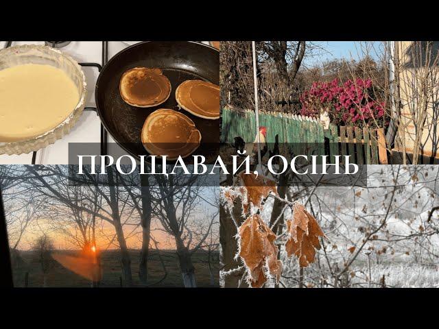 Прощавай, осінь | панкейки з кленовим сиропом, українське село