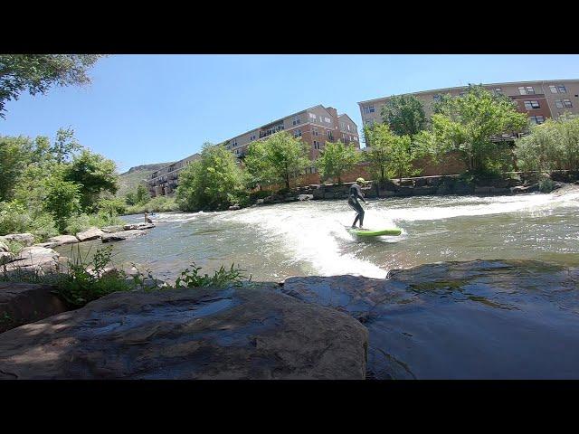 RIVER SURFING AND RUNNING WHITEWATER IN GOLDEN COLORADO #vlogs