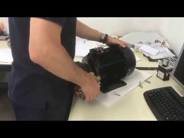 How to assemble HOLLOW SHAFT motor and piston pump